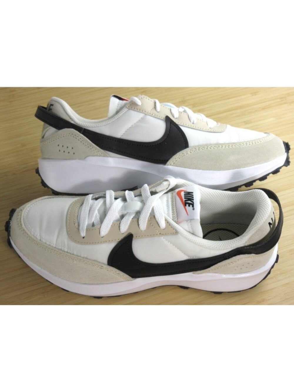Nike Women's Waffle Debut Retro Running Shoes Sanddrift Black White Sizes NIB - Picture 7 of 7